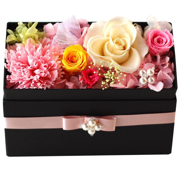 Azurosa Preserved Flower Box, Rose, Present, Gift, Non-Withering Flowers, Soap, Mixed Colors