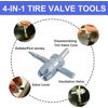 Quick Change Tire Valve Tool Kit,Tire Valve Stem Core Quickly Replacement Tool