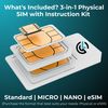 UK Multi-Network Data SIM Card | Automatically Selects the Strongest Network: EE, Three, O2, or Vodafone (1GB - 12 Months)
