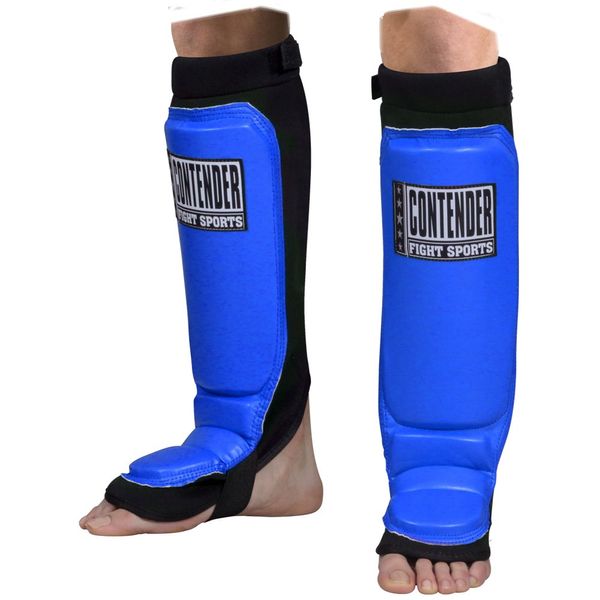 Contender Fight Sports Grappling MMA Shin Guards, Youth Medium, Black