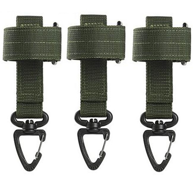 3pcs Hanging Bottle Buckle Clip Carabiner,outdoor Portable Water Bottle  Ring Holder Keychain Belt Webbing Strap For Outdoor Camping Hiking