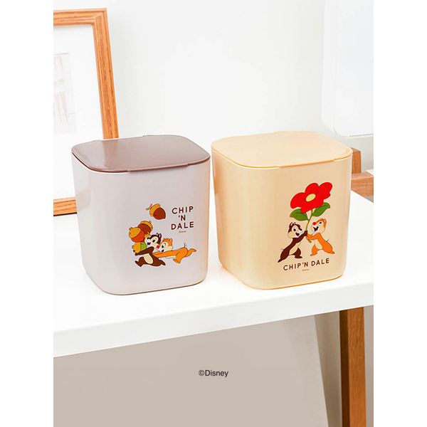 Disney Chip and Dale Tabletop Square Waste Bin