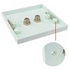 kenable Dual F Type Socket Faceplate for Sky/SkyHD Satellite Outlets OEM
