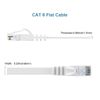 Ethernet Cable 30M Cat6 Gigabit Lan Network Patch Cord - Flat White, Snagless, High Speed 250MHz, 100ft