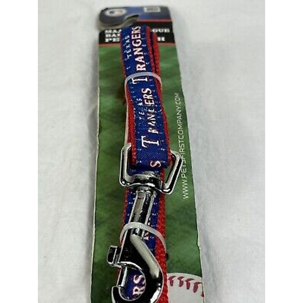 Texas Rangers MLB Dog Leashes, Pets First Heavy Duty and Licensed Size Med