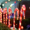 20Pack 12" Christmas Candy Cane Pathway Markers, Xmas Pathway Lights for Walkway