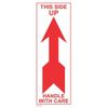 2-1/2" x 7" This Side Up Handle with Care Labels (500 per Roll)
