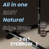 moremo for men 3 in 1 eyebrow E natural dark gray powder eyebrow pencil / men's gray