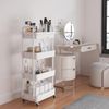 4-Tier Rolling Utility Cart with Drawer,Multifu