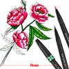Pentel SESF30C-NX Extra Fine Brush Tip, 12 Pieces Grey