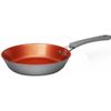 NutriChef 8" Frying Pan Non-Stick Elegant Lines Pattern Gas Induction Compatible