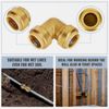 (60pack) Sharkbite Style 1/2" Elbow (Push-Fit) Push to Connect Coupler Brass
