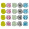 EliteKoopers 25pcs Colored Plastic Sewing Machine Bobbins Universal Fit