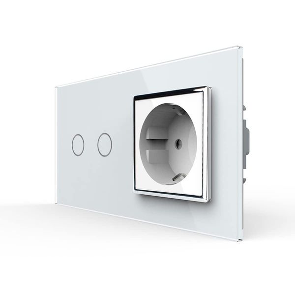Series Switch with Socket White from the Brand LIVOLO