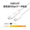 j5create JUC500-EJ USB 3.0 WORMHOLE SWITCH Link Cable, 3.9 ft (1.5 m) [Data Transfer Between Windows-Mac PCs, Copying, Mouse Cursor and Keyboard Sharing, Data Sharing] Transfer Rate 5 Gbps, Supports