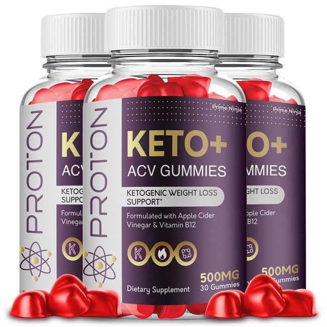 Proton Keto ACV gummies, Proton Gummies Maximum Strength Official (3 Pack)