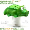 Chlorine Floater Alligator Model Floating Pool Chlorine Dispenser For Pools/Spa
