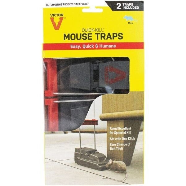 (6)-Victor Power Kill Mechanical Mouse Trap (2-Pack) Model: M392