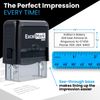 Self Inking Rubber Stamp with up to 4 Lines of Custom Text (Medium)