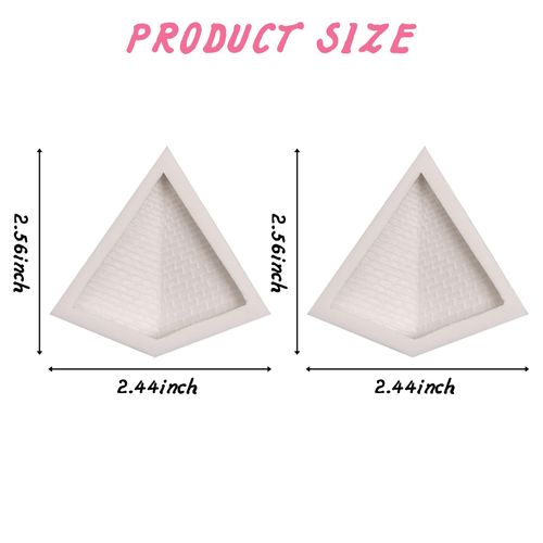 3D Egyptian Pyramid Fondant Molds Silicone Chocolate Molds for Cake Decorating Cupcake Topper Candy Chocolate Gum Paste Polymer Clay Set of 2