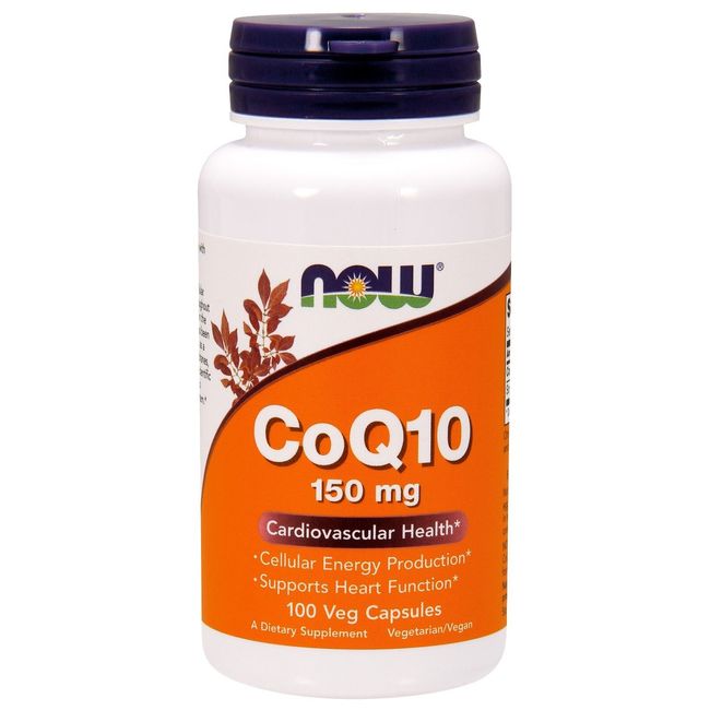 NOW Foods CoQ10, 150 mg, 100 Veg Capsules