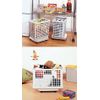 Sanko Plastic Rakugoro Dolly with Casters, Size S, Beige