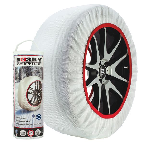 Husky HUSTX01 Textile Snow Chain, Small