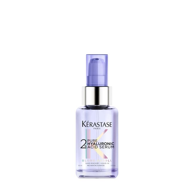 Kérastase Serum für trockenes und blondiertes Haar, Mit 2% reiner, feuchtigkeitsspendender Hyaluronsäure, 2% Pure Hyaluronic Acid Serum, Blond Absolu, 50 ml