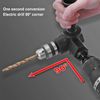 Right Angle Drill Attachment Kit Bend Extension Power Tool Accessory Narrow Space Repair Tool Electric Corner Device
