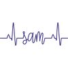 PCSL Heartbeat - Water Bottle Name Sticker/Decal
