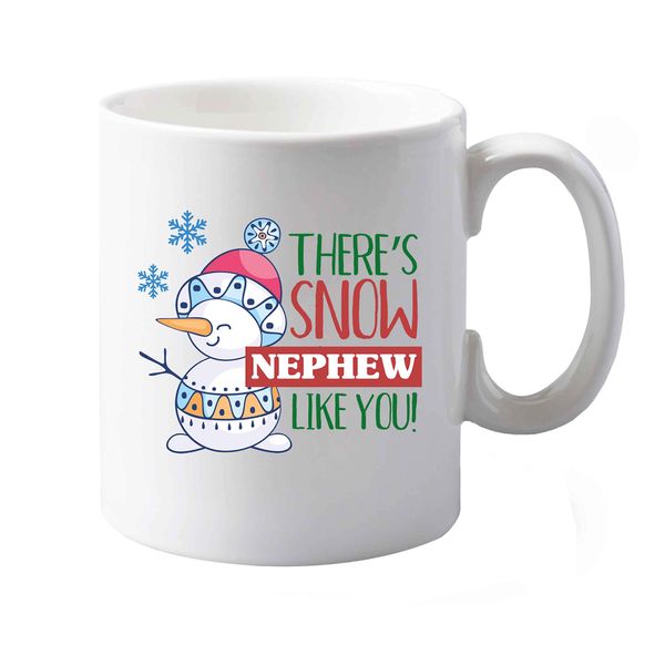 Flox Creative 10 oz Ceramic Mug Snow Nephew Like You Both Sides