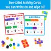 SpriteGru Math Linking Cubes, Math Cubes Manipulatives with Activity Cards Linking Cube Math Counters for Kids Kindergarten Learning Activities
