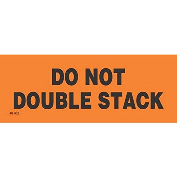2" x 6" Do Not Double Stack Labels (500 per Roll)