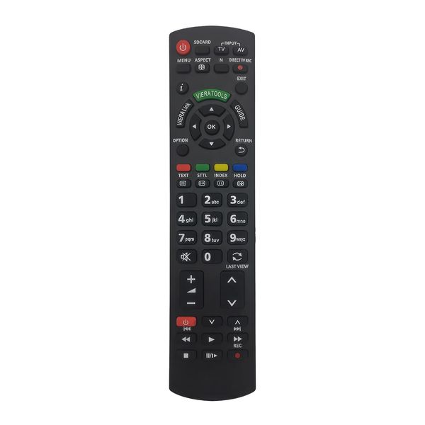 Replacement Panasonic TV Remote Control by Q-Click | Instant Setup | Perfect Match with Panasonic Smart TVs | Ideal Viera TV Remote Replacement