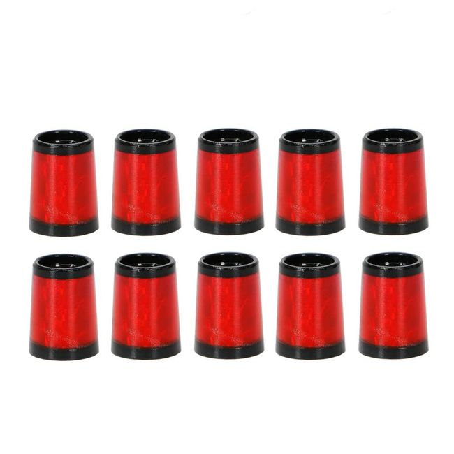 MUXSAM 10 Pcs Golf Socket Ferrule Cell Shaft Sleeve Iron Resshaft Red