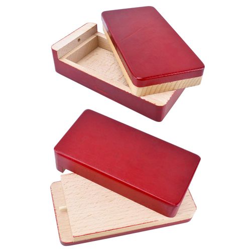 Blovec Impossible Box Puzzle Master Secret Opening Box Magic Box with Secret Drawer Wooden Special Mechanism Box for Secret Gift