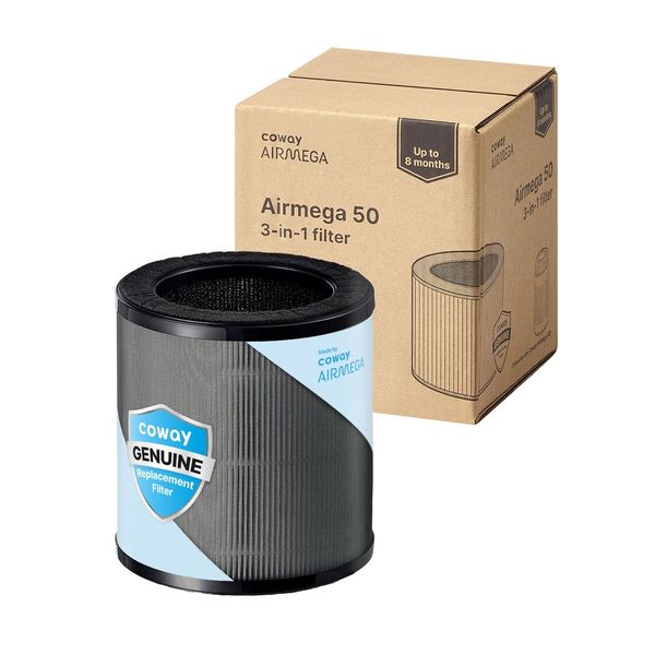 Coway Airmega 50 Air Purifier Replacement Filter Set, High-Efficiency Genuine Particulate Filter and Deodorization Filter, 1 Pack