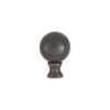 B&P Lamp® Smooth Ball Design, 32mm Solid Brass Finial, Oiled Bronze Finish