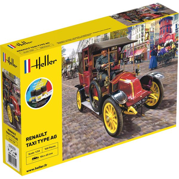 Heller 1:24 Gift Set - Renault Taxi Type AG