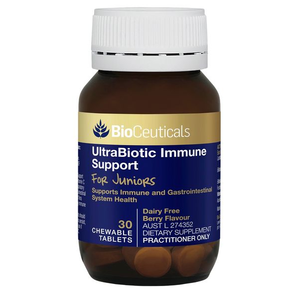 BioCeuticals Ultrabiotic Immune Support Juniors Vitamin C - 30 Chewable Tablets