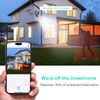 2PCS Solar PTZ Security Camera 4MP Audio Dual Lens Wireless Color Night Vision