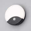 LITECRAFT Alford Wall Light LED Outdoor Round Bulkhead with PIR Motion Sensor - Black