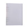 OTCRAFT 3PCS A5 6 Ring Binder Cover Clean Transparent Soft PVC for Refillable Notebook Shell withMatte surfaceforStamp & Die Storage