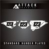 Attack Graphics Number Plate Backgrounds for Beta 300 Xtrainer 2020