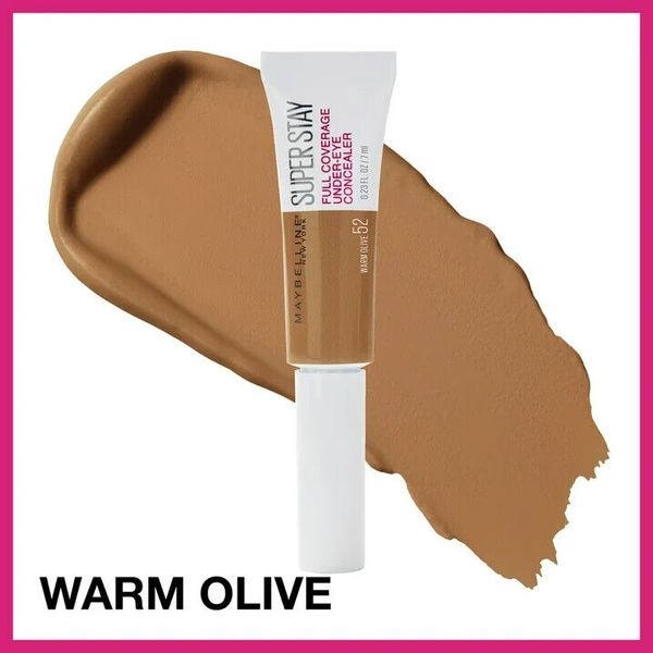 (3 PACK) Maybelline Super Stay Full Coverage 24Hr Under Eye Concealer WARM OLIVE