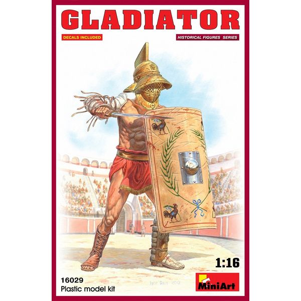 ミニアート 1/16 古代ローマの剣闘士 プラモデル