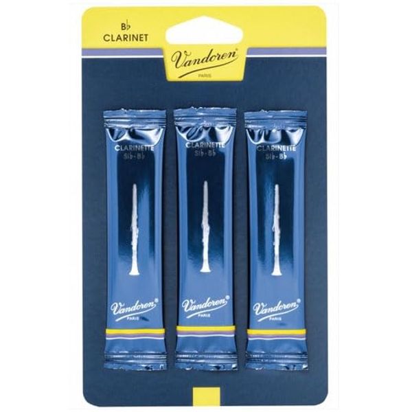 VANDOREN Reeds Clarinet Bb 2 Traditional (3 Pack)