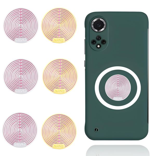 Mumjooyi Strahlenschutz Handy Aufkleber 6 Stück EMF Schutz Abschirmung Strahlung EMF Blocker Aufkleber für Telefon Laptop Tablet-Computer und Alle Elektronischen Geräte