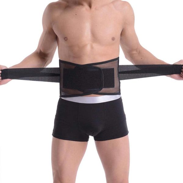 Lumbar Belt, Lumbar Supporter, Corset, Back Pain Belt, Low Back Support, Thin, Mesh Breathable, Double Pressure, For Sports, Work, Unisex, (LL)