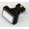 RetroArcade.us Arcade Game Illuminated Button Rectangle for Arcade and Crane Machines White Jamma Mame